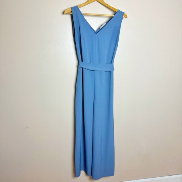 Slate Blue Everlane Sleeveless Wide-Leg Jumpsuit Size 4 EUC - Picture 1 of 7